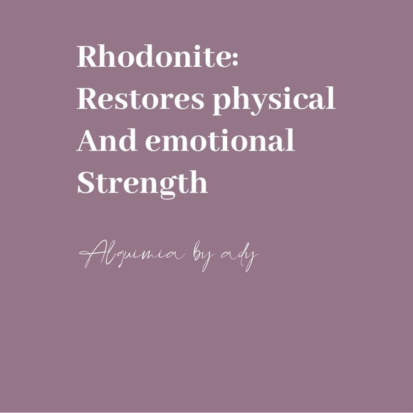 Rhodonite beaded bracelet/ heart chakra healing crystal - Picture 7 of 7